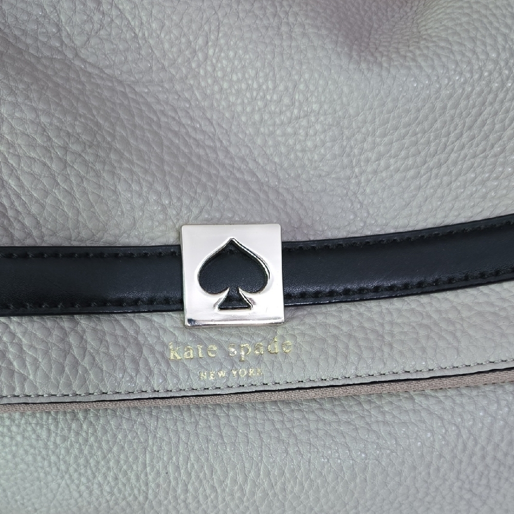 Kate Spade Gray and Black Shoulder Bag EUC - Picture 3 of 11